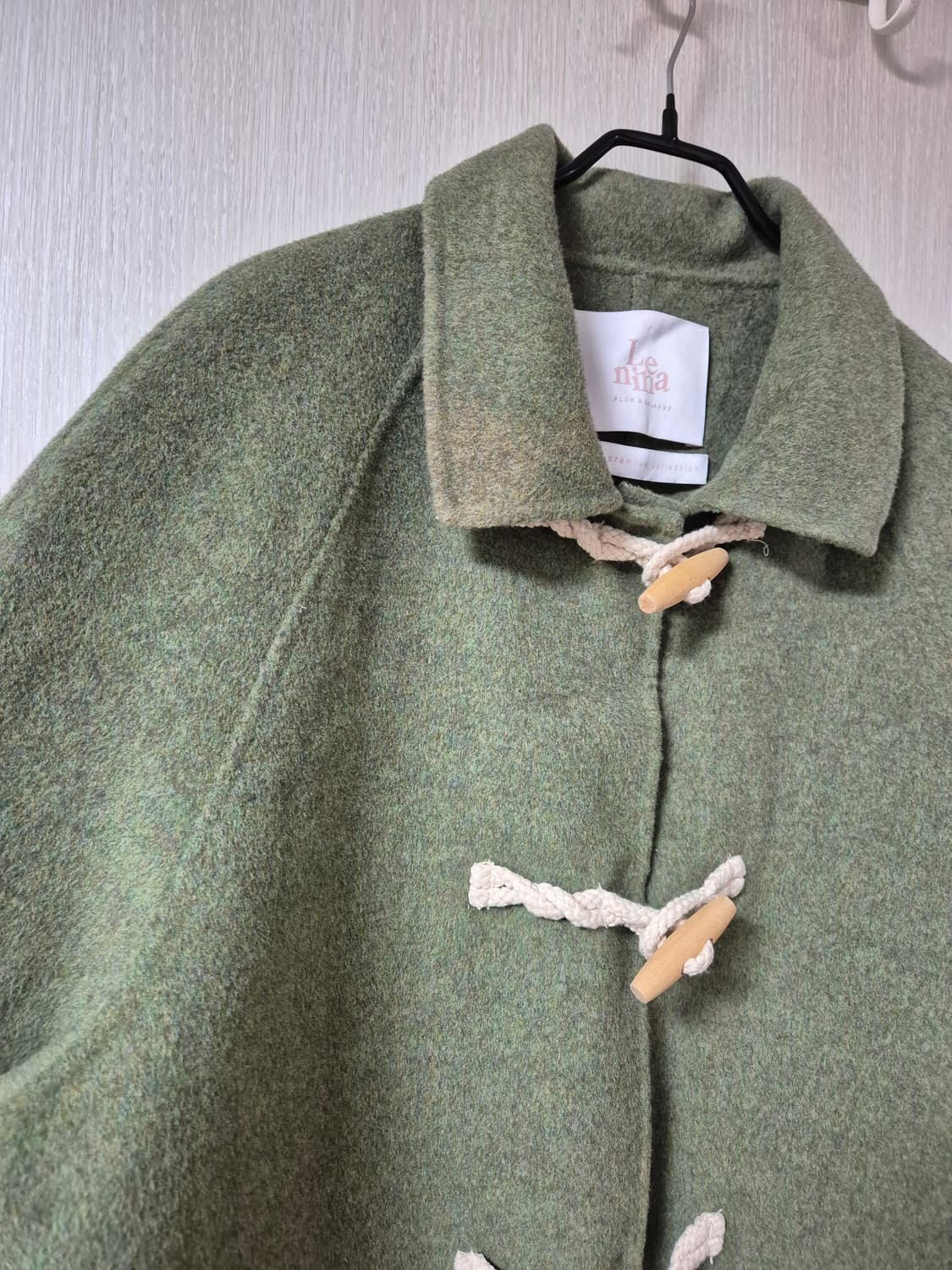 르니나 비올라 핸드메이드 더플코트 모스그린 상품이미지7