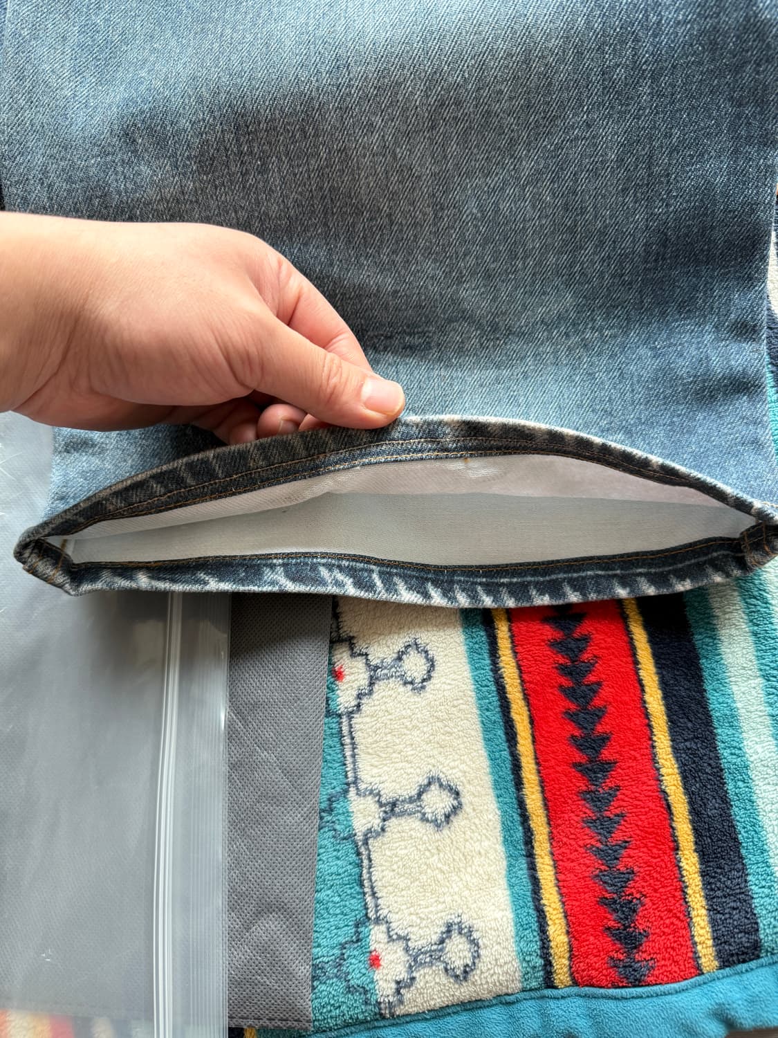 앤더슨벨 트롱프뢰유 프린티드 데님 팬츠(32) 상품이미지3