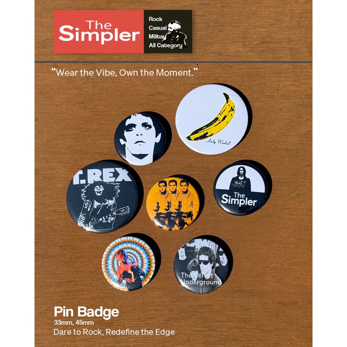 The Simpler [60-70s Rock band] badge 상품이미지1