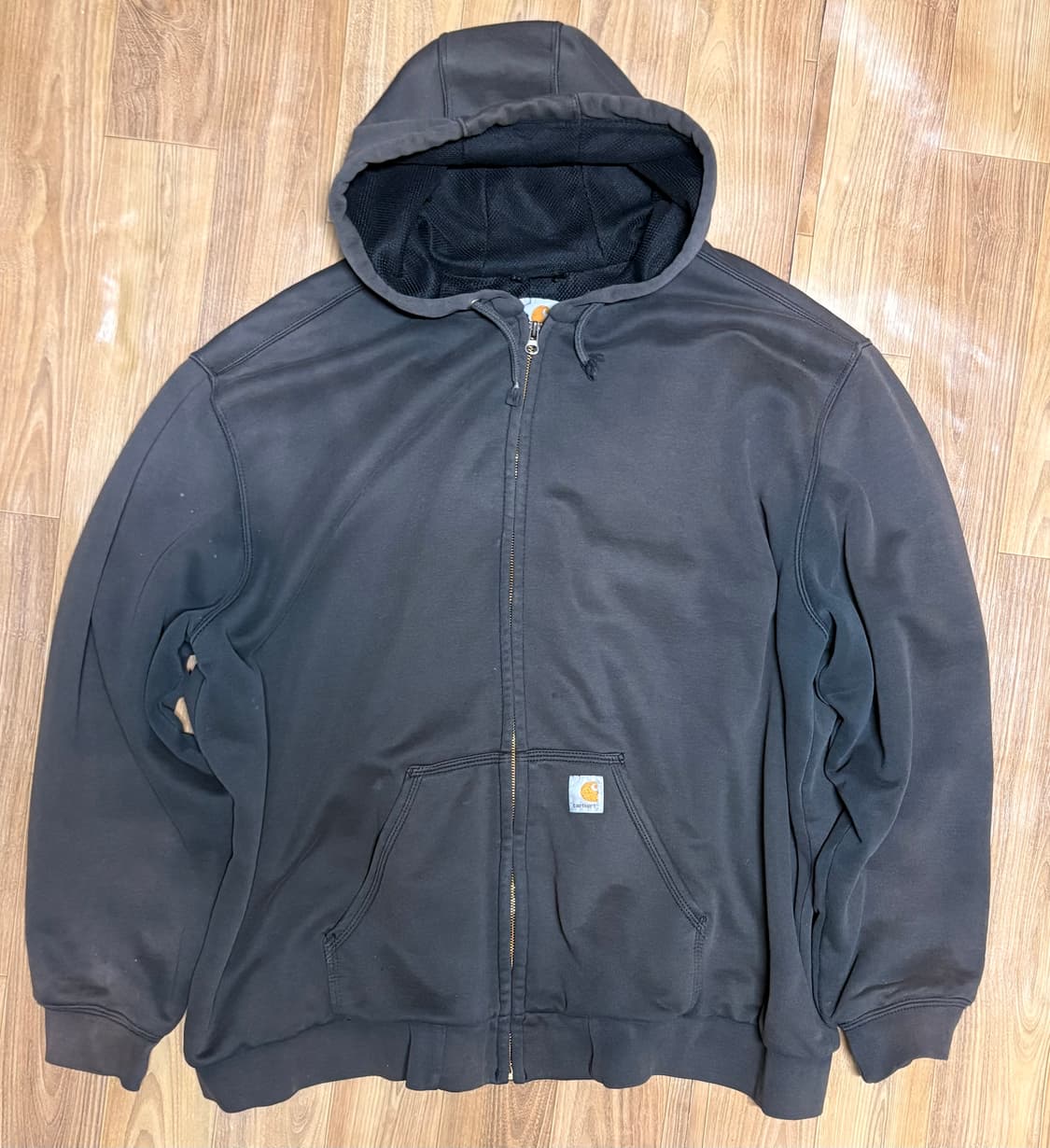칼하트 레인디펜더 다크그레이 후드집업 2XL 상품이미지1
