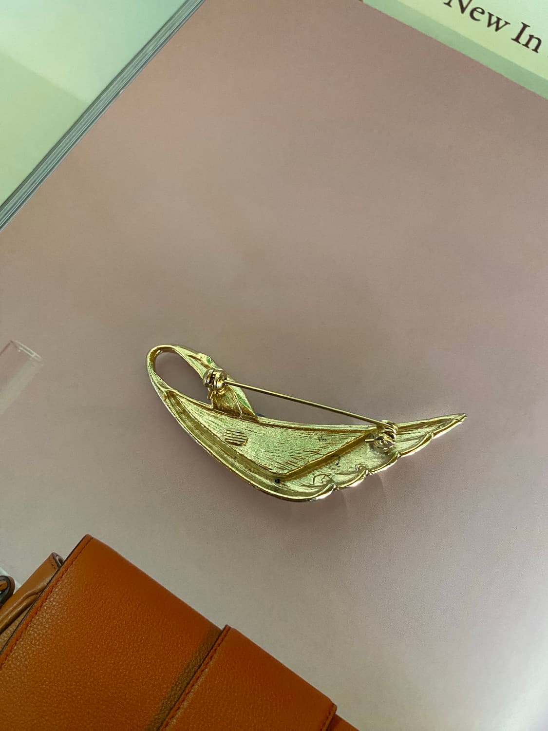 빈티지 파스텔 무광 리프 브로치 상품이미지5