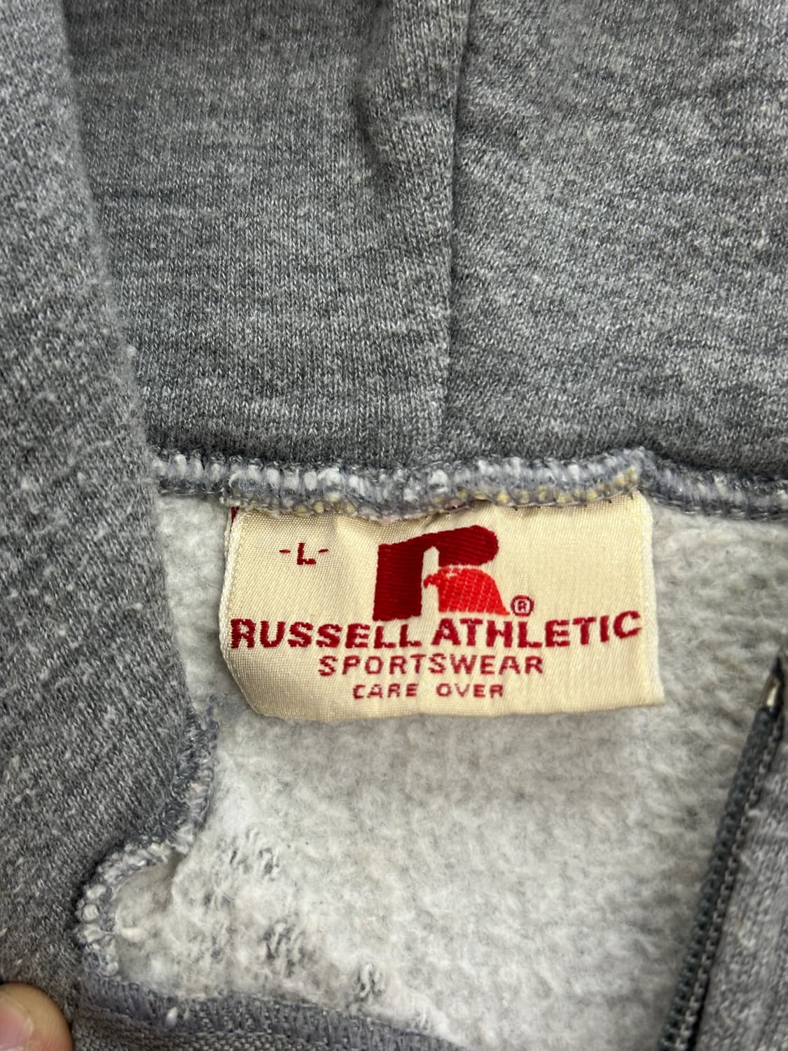 70s 러셀 그레이 후드집업 L 상품이미지5