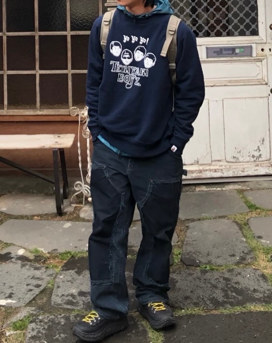 A BATHING APE 테리야키보이즈 맨투맨 네이비 상품이미지4