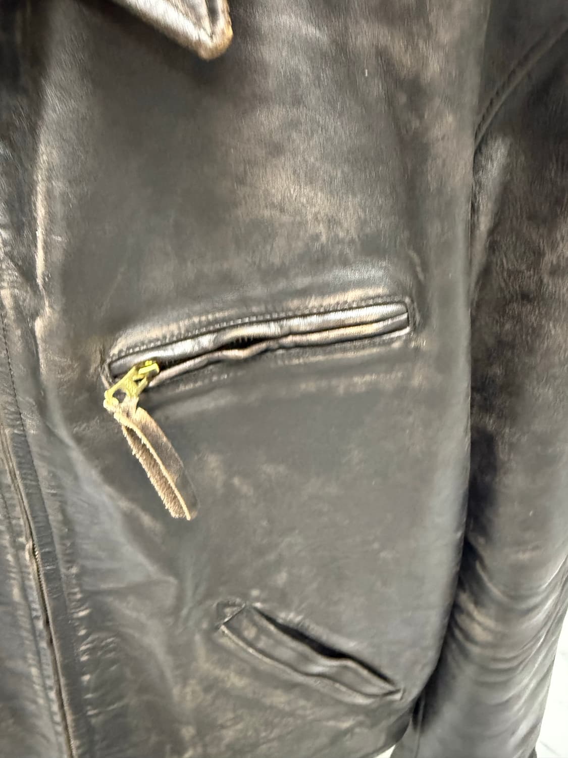 RRL 뉴스보이 레더자켓 L 상품이미지5