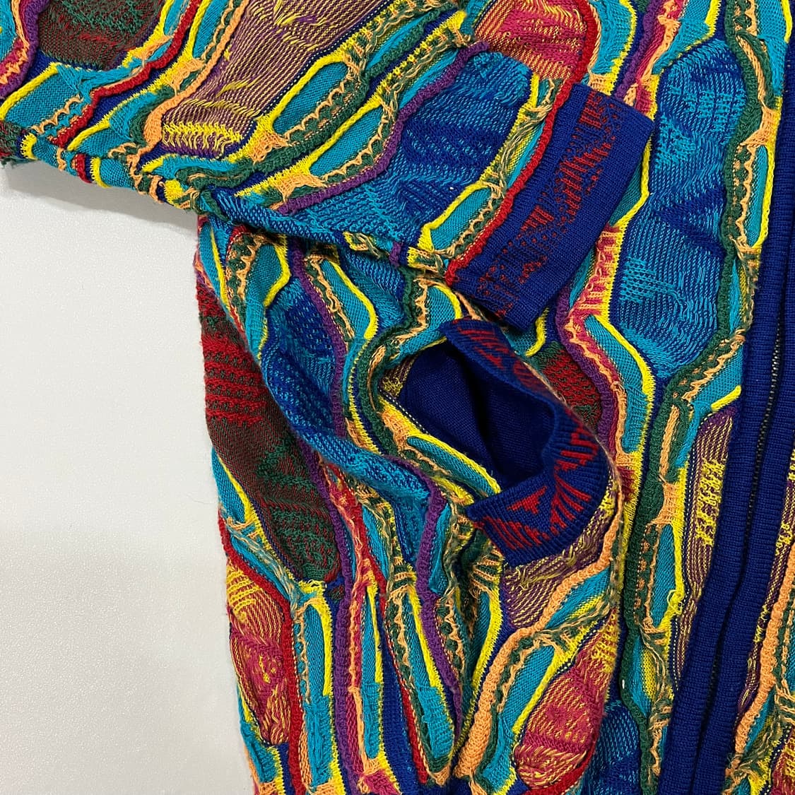 빈티지 케이블 니트집업 상품이미지4