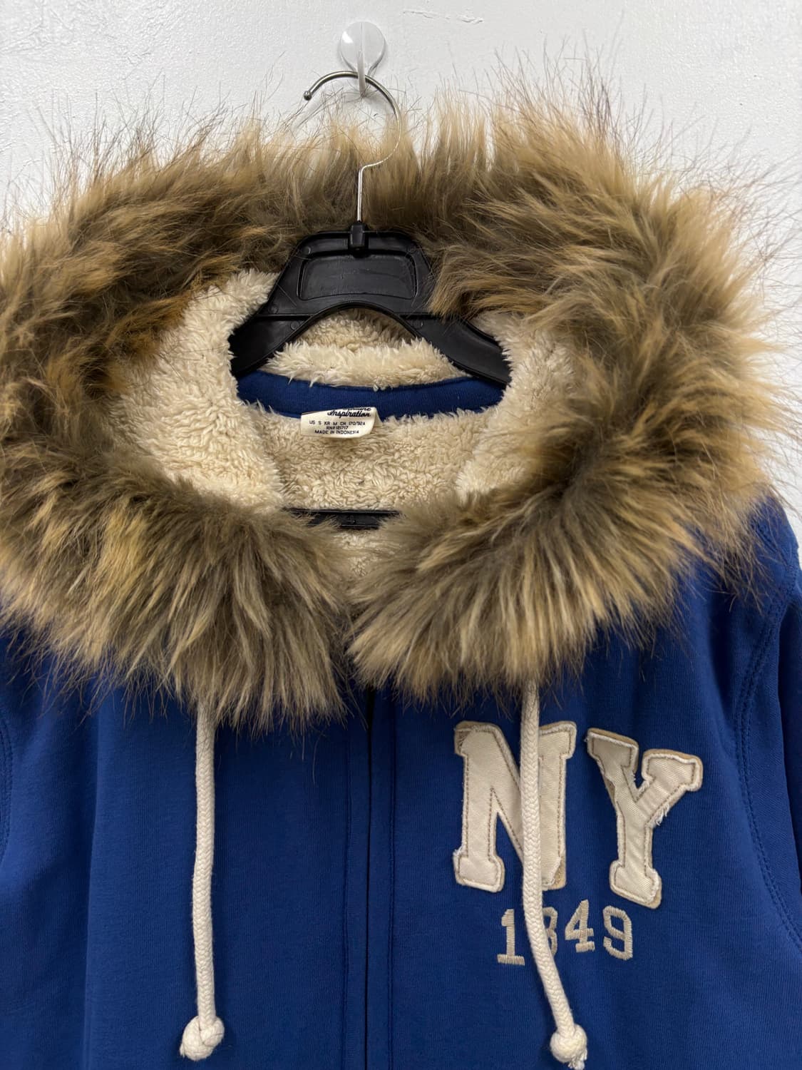 후아유 양털 후드집업 상품이미지3