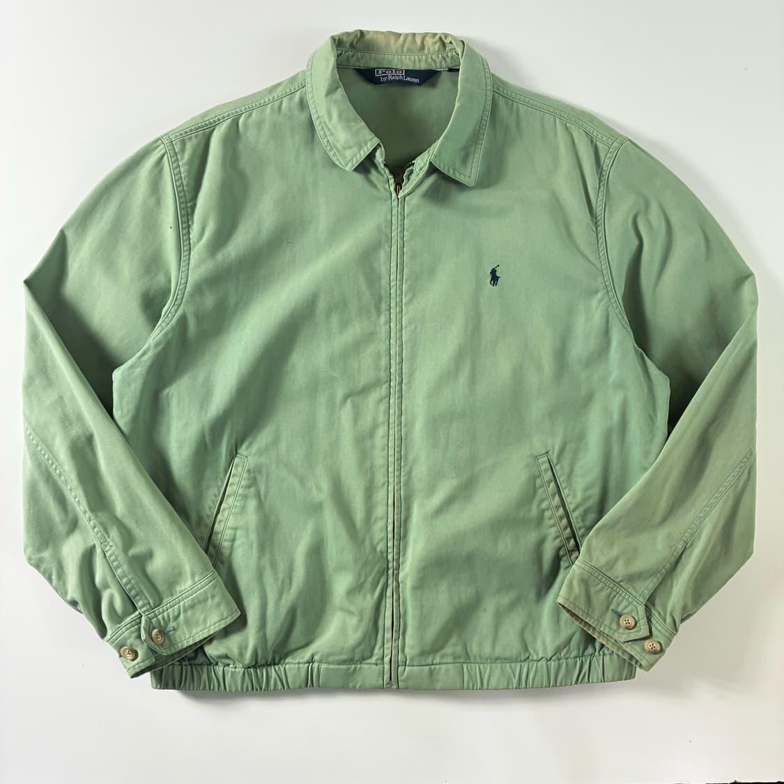 Polo  폴로 랄프로렌 90,s 헤링턴 라이트그린 블루종 자켓 l 상품이미지1