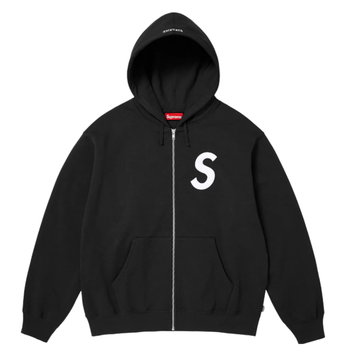 슈프림 S 로고 집업 후드 스웨트셔츠 우드랜드 블랙 - 25FW 상품이미지1