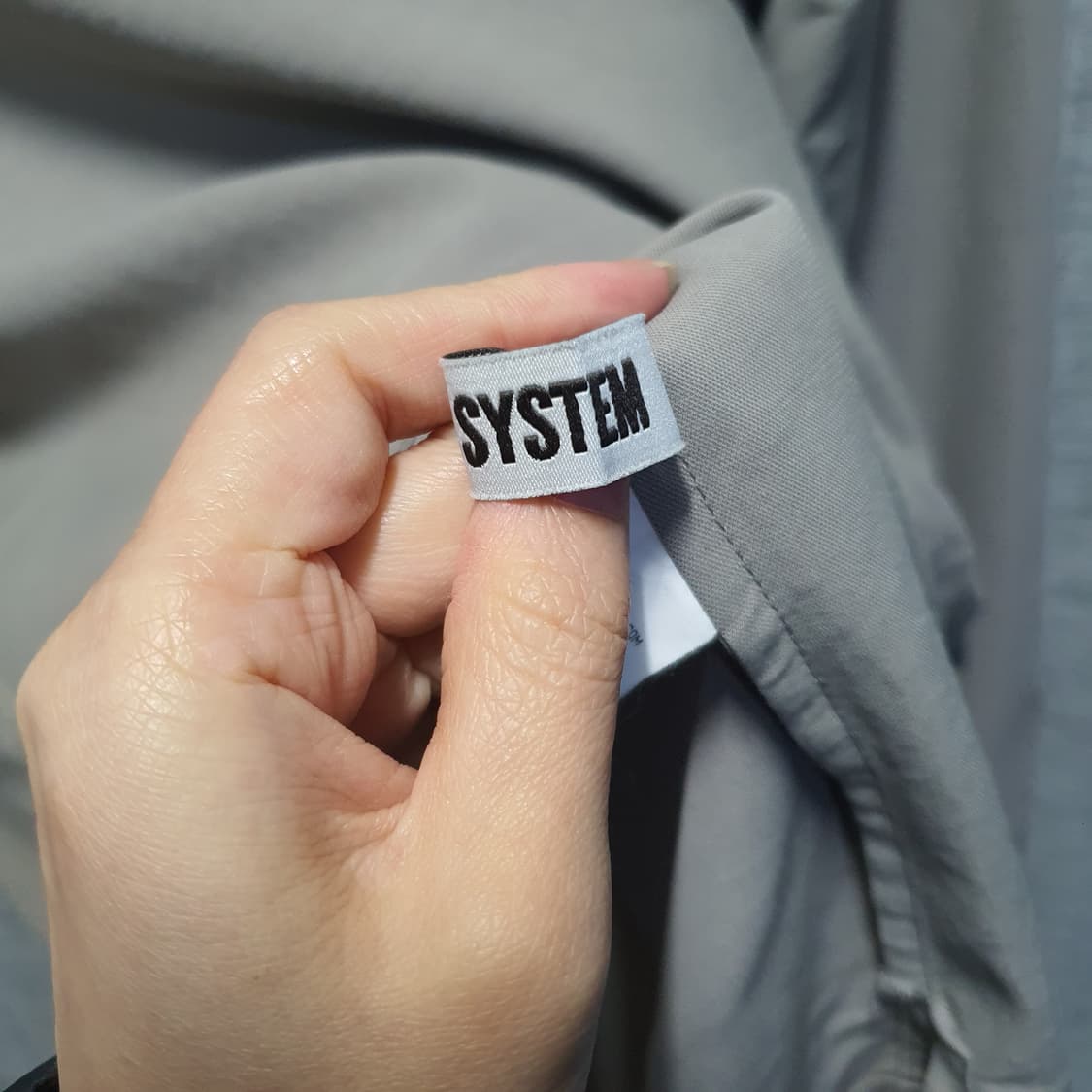 시스템 지퍼 헨리넥  넥트임 긴팔 셔츠  상품이미지4