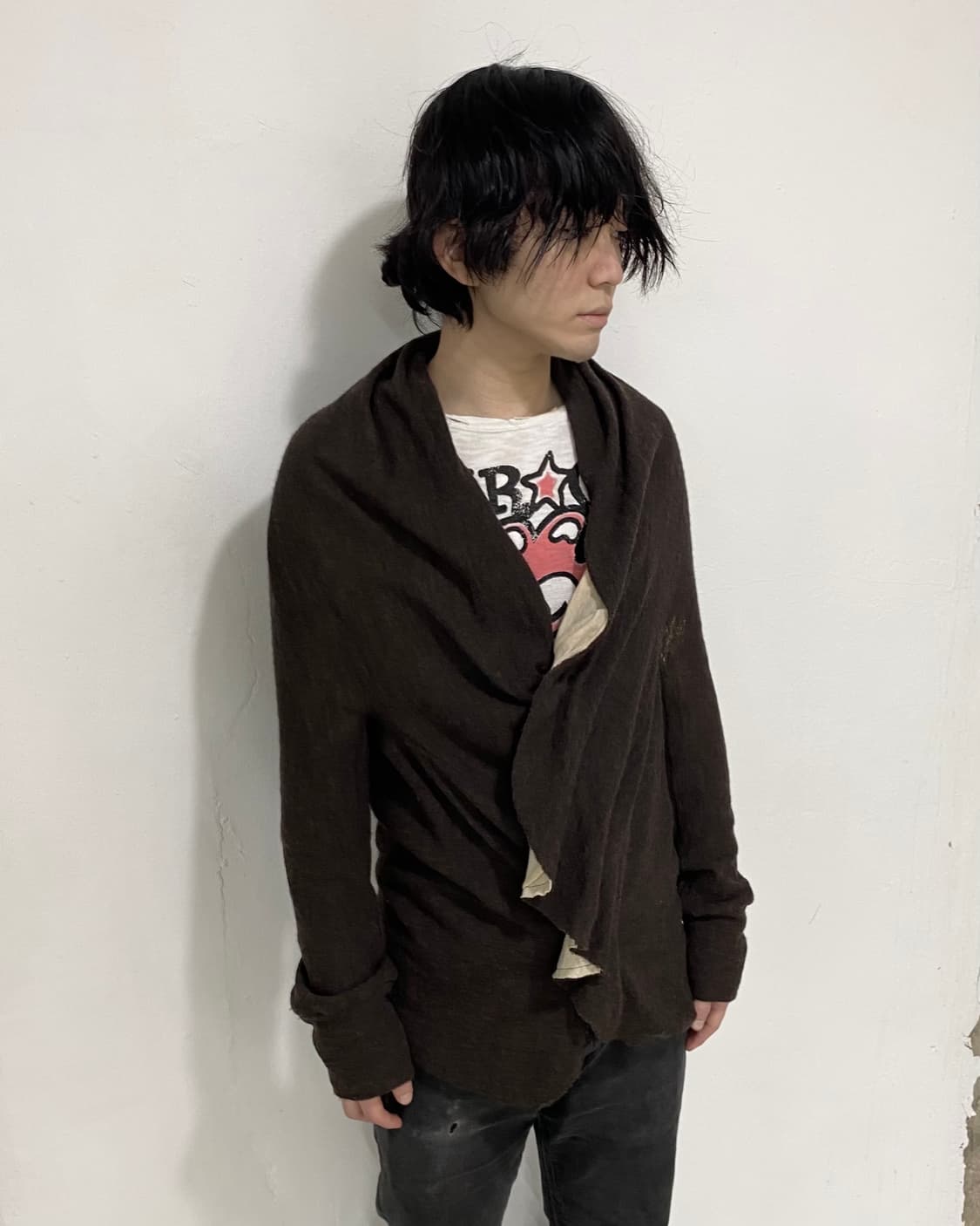 요지 야마모토 와이즈 드레이프 가디건 상품이미지3