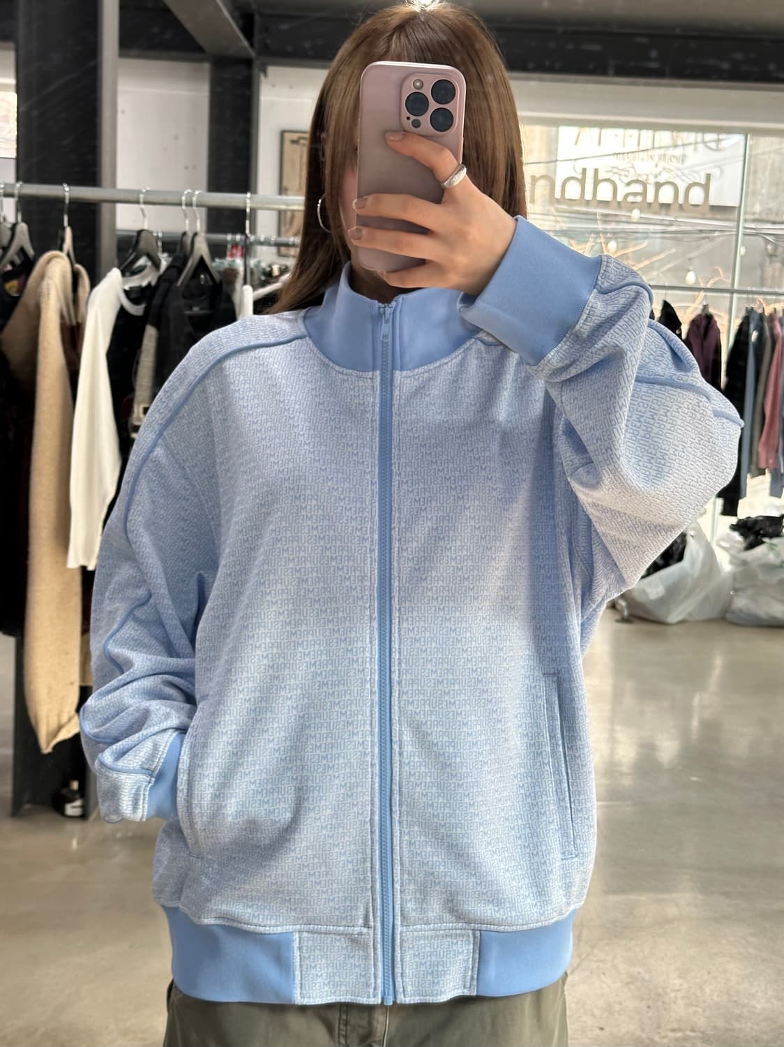 슈프림 22SS 리핏 풀로고 트랙져지 자켓  상품이미지5