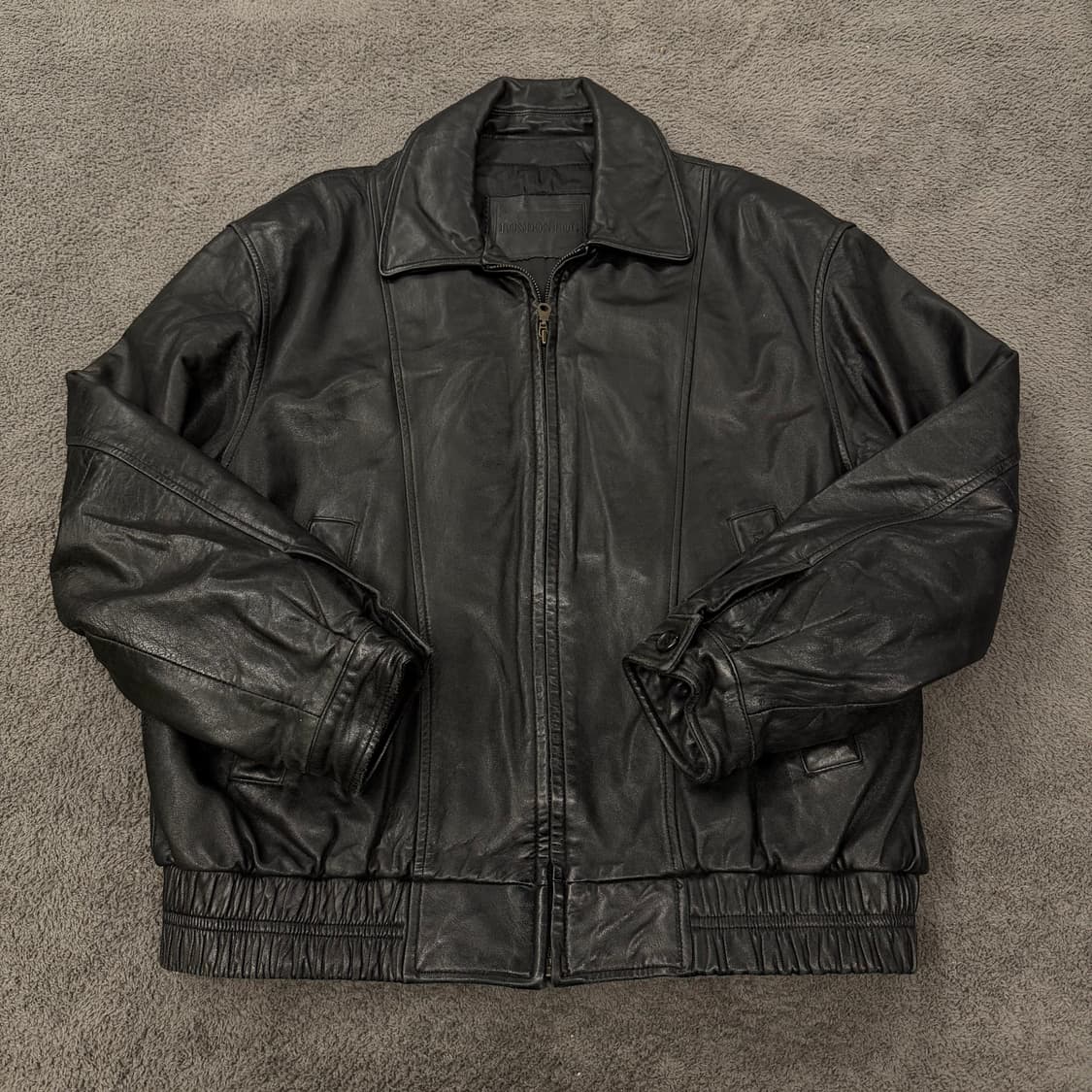 [정품/100] 런던포그 빈티지 양가죽 레더 자켓 상품이미지2