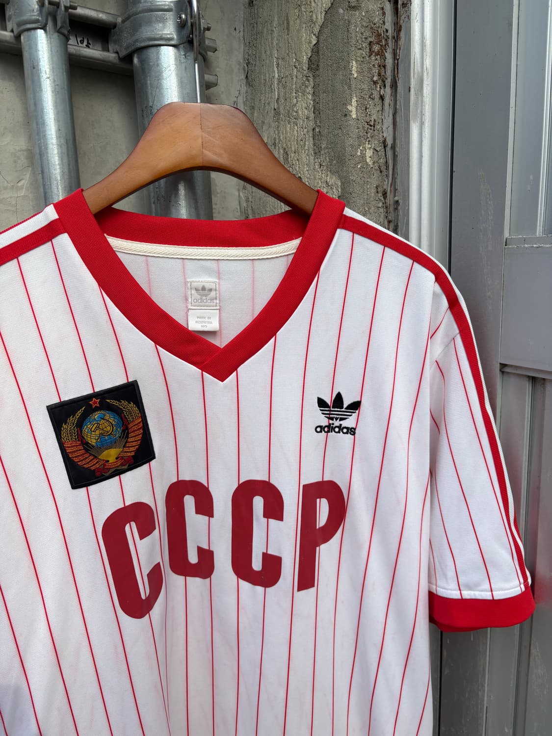 Adidas CCCP Red Stripe V Neck Shirt 상품이미지3