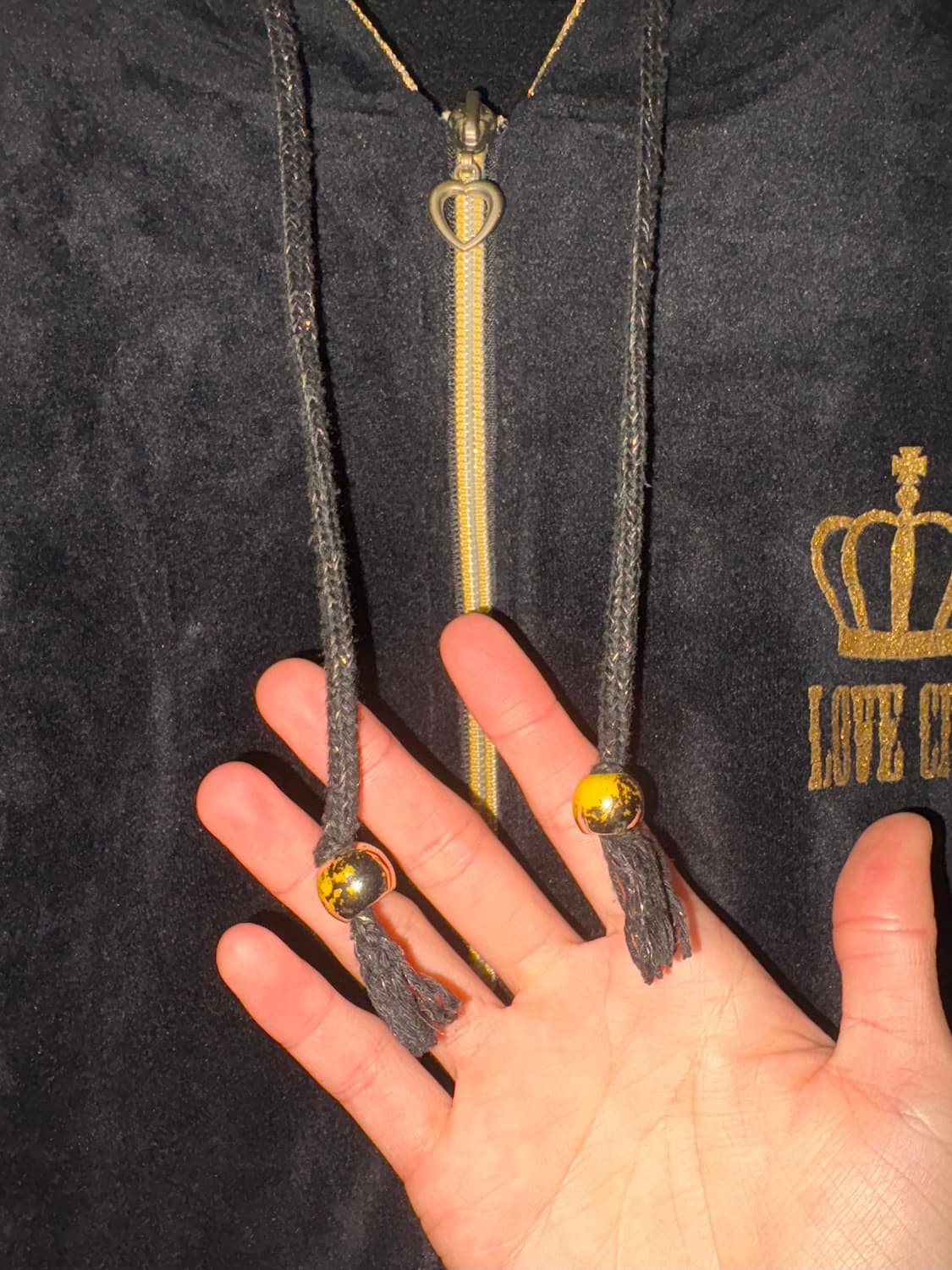 y2k 벨벳 후드집업 상품이미지2