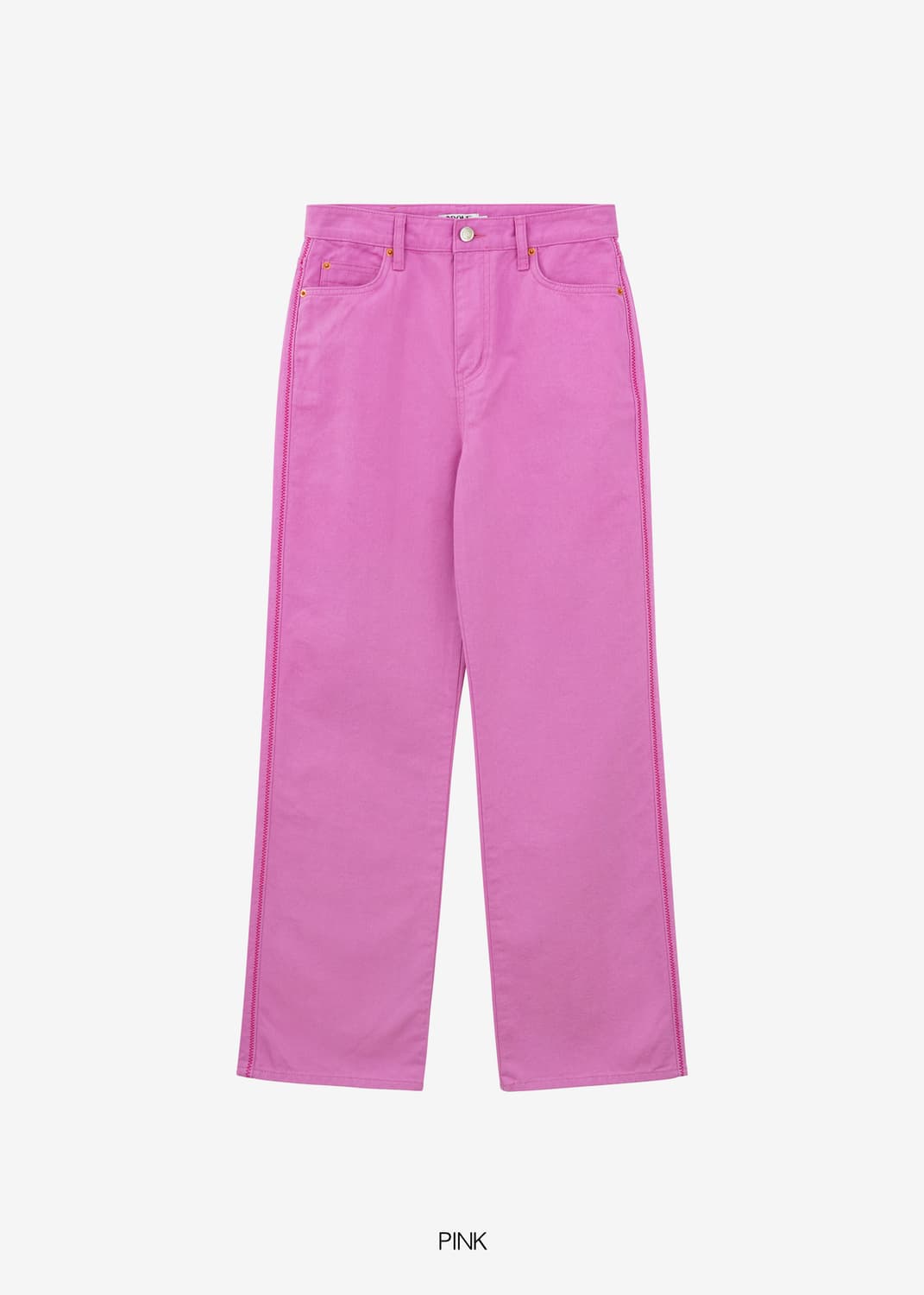 그로브 grove 22summer yvone 데님 팬츠 pink 상품이미지1
