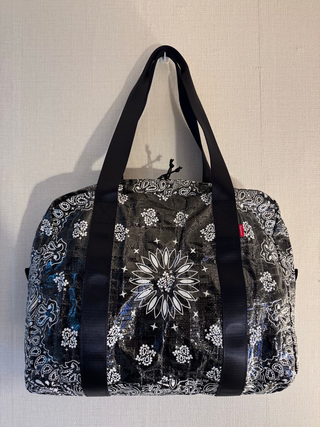 [OS]슈프림 반다나 타프 스몰 더플백 블랙 - 21SS 상품이미지2