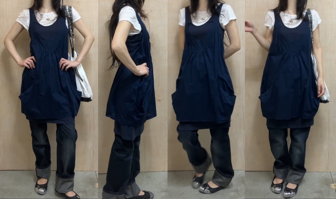 사은품 [직수입] 빈티지 진청 데님 트라우저 상품이미지5