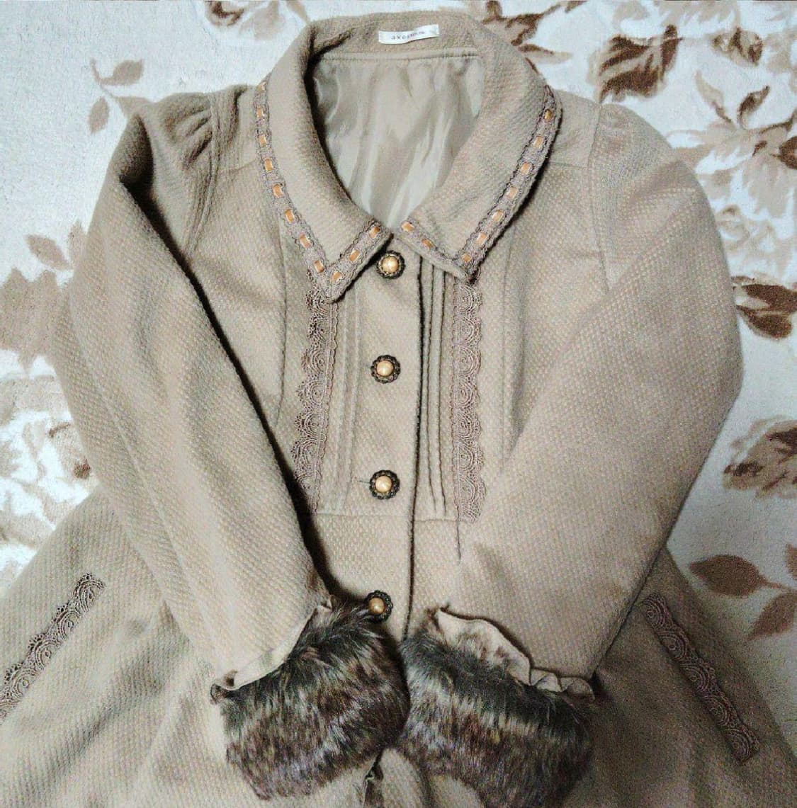 엑시즈팜 히메갸루 라떼갸루 코트 빈티지 모리걸 리즈리사 로걀 트랄라라 상품이미지2