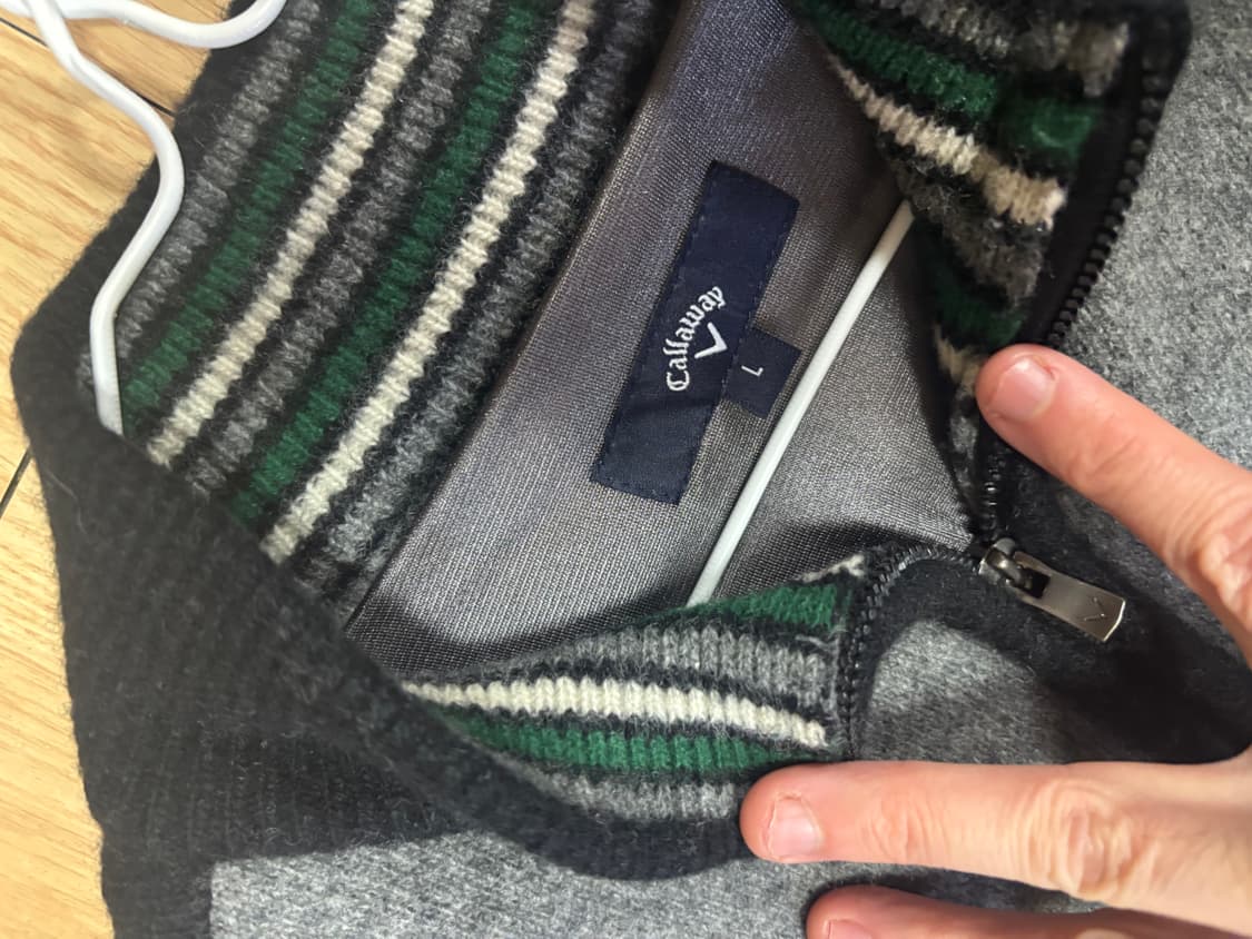 캘러웨이 반집업 방풍 니트 L 상품이미지2