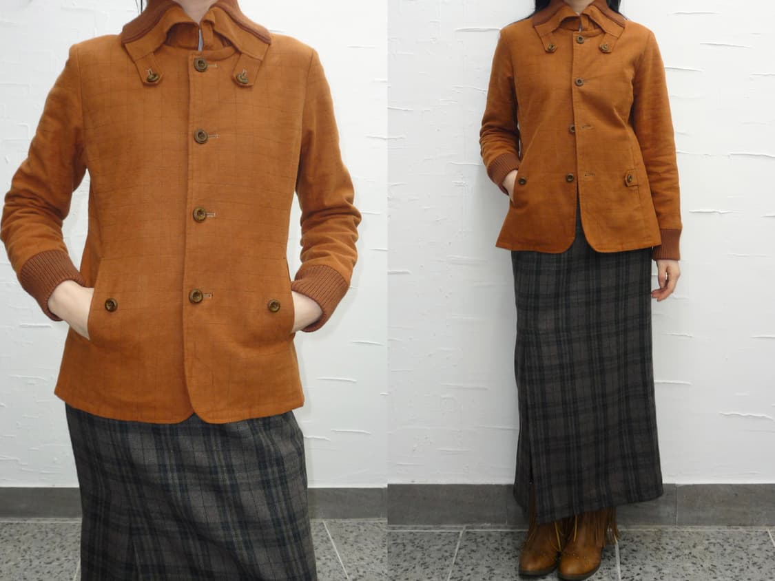 vintage orange suede jacket 상품이미지2
