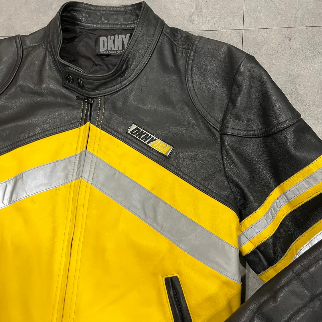 90s DKNY 가죽 자켓 (95) 상품이미지3