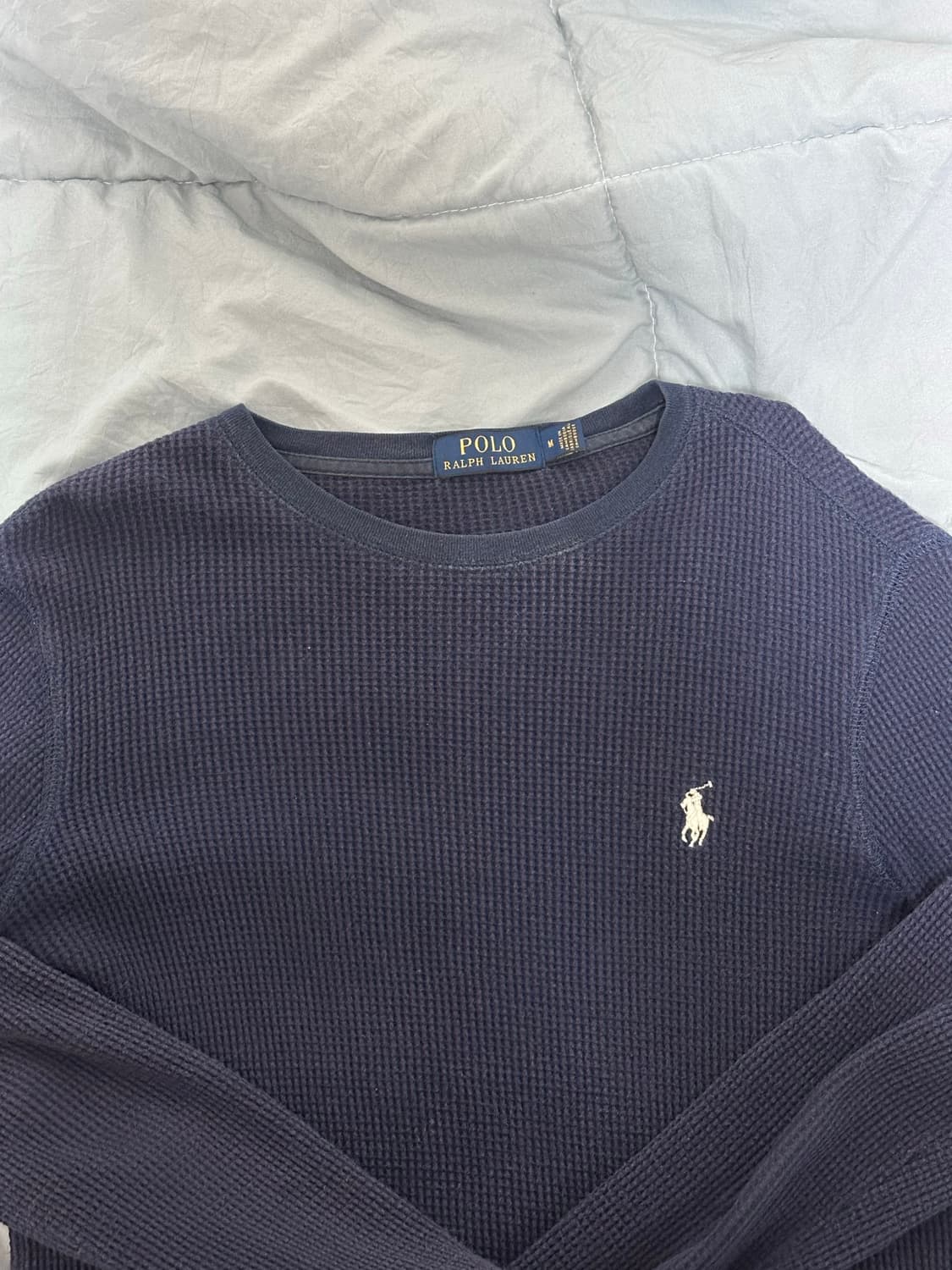 폴로 네이비 와플 니트 상품이미지2