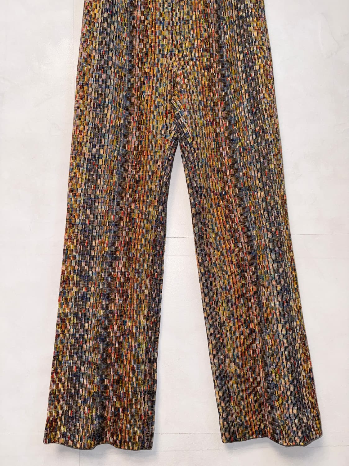 Bohemian color mix knit banding pants 상품이미지3