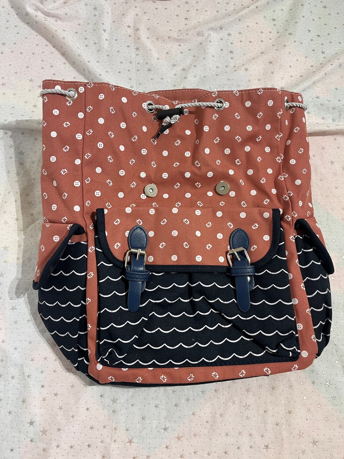 고양이 열쇠 포인트 모리걸 백팩 🐱 상품이미지4