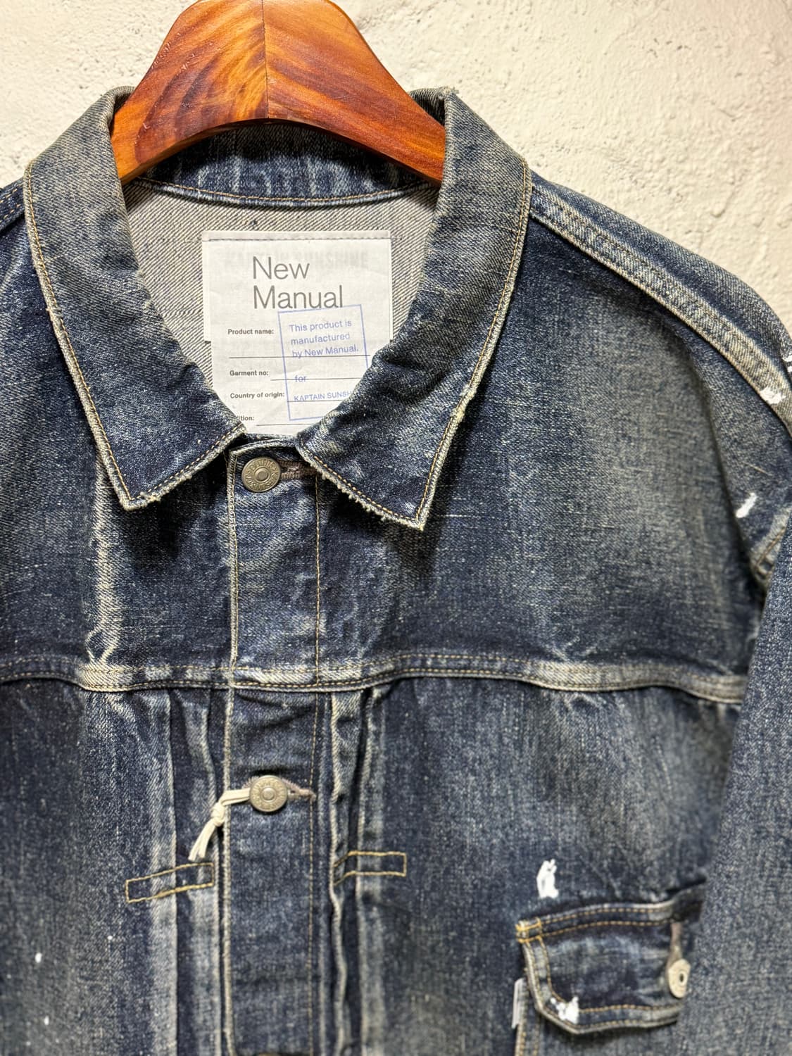 Kaptain Sun x New Manual t-Back Denim Ja 상품이미지5