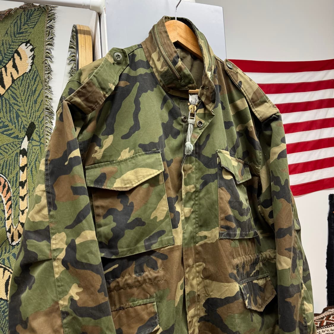 80s Duck Bay 우드랜드 M65 필드 자켓 (XL)   상품이미지2