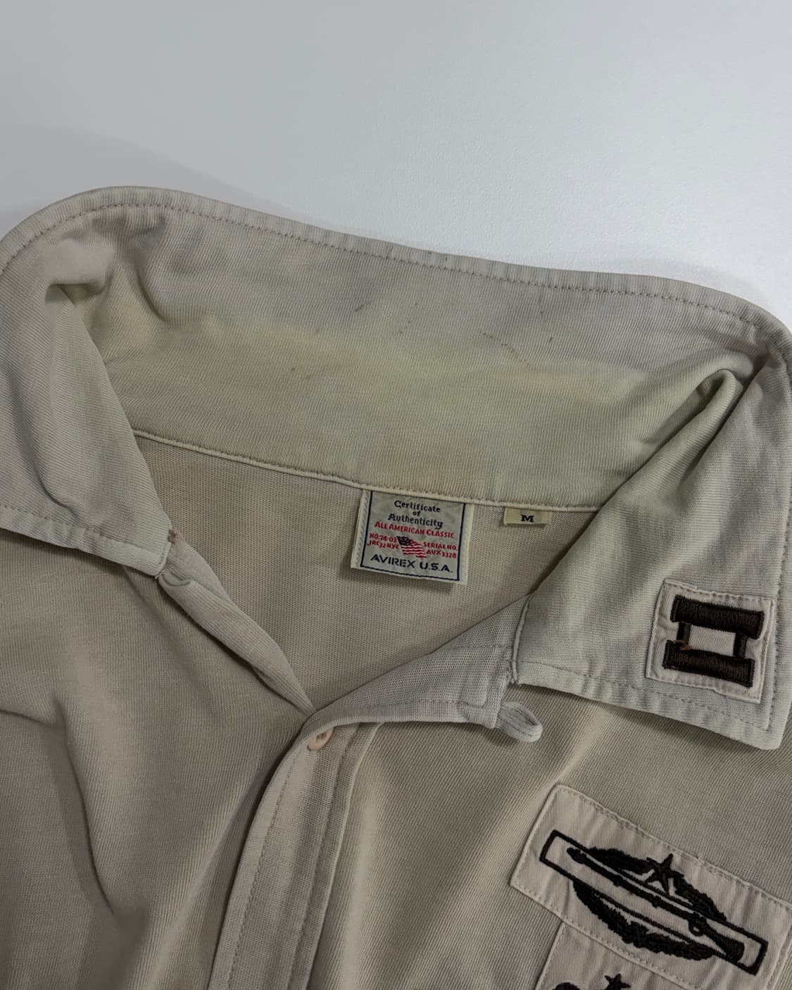 [M]아비렉스 밀리터리 스판덱스 반팔 셔츠 상품이미지9