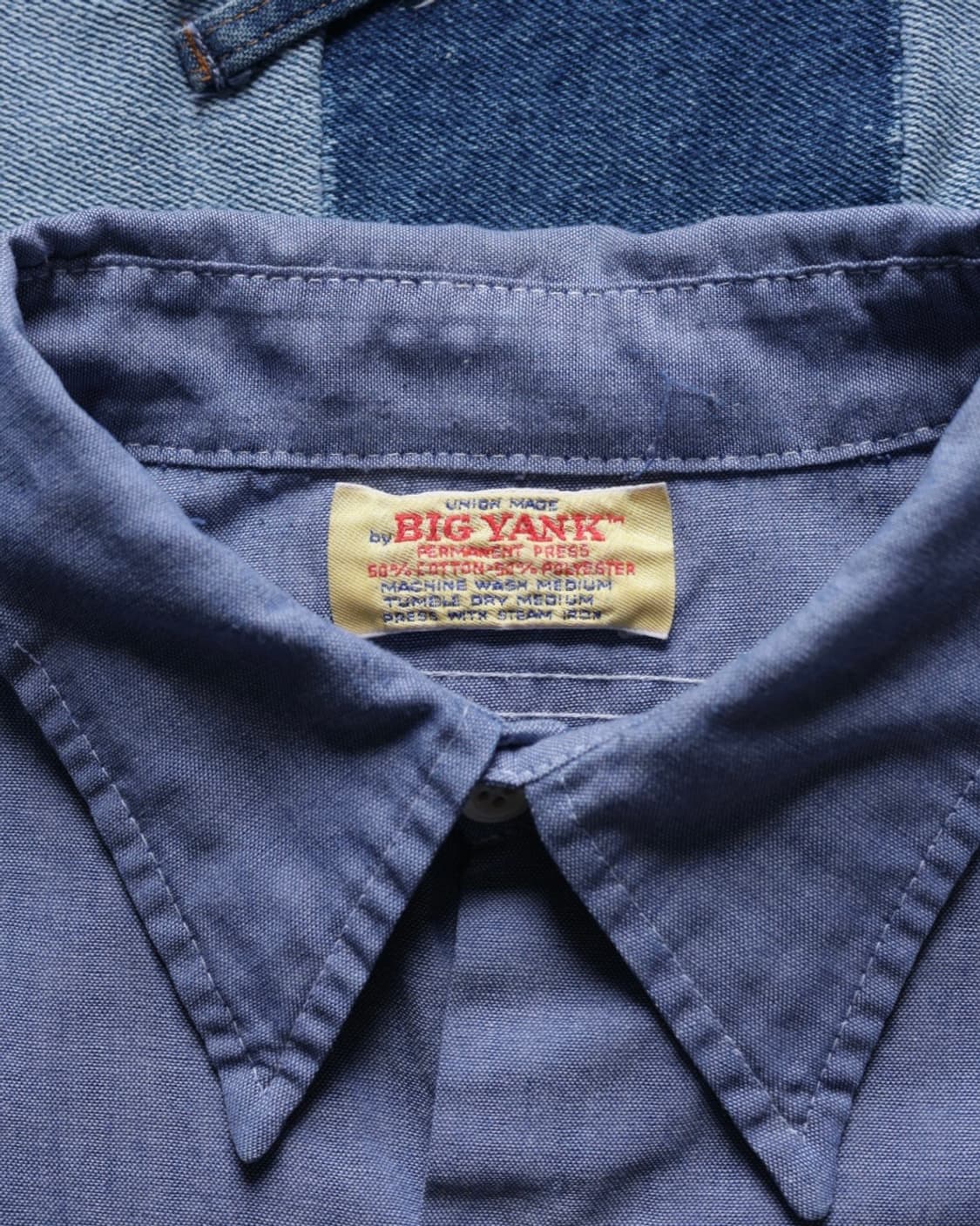 빅 얀크 70s 샴브레이 셔츠/Big yank 70s chambray  상품이미지2