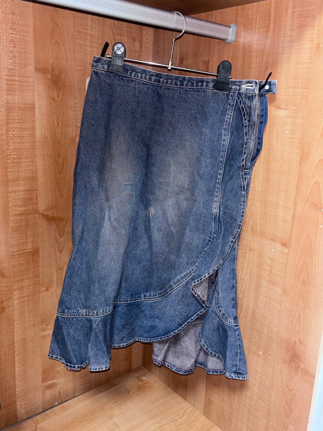 일본 빈티지 미디 청치마 상품이미지1