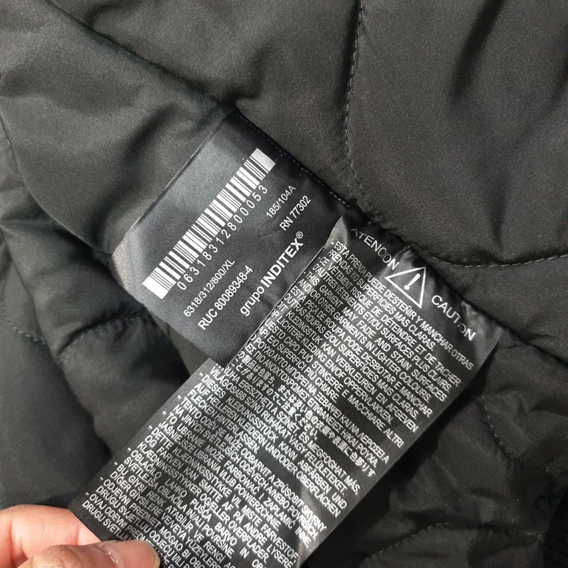 자라 페이크 스웨이드 패딩 자켓 XL 상품이미지7