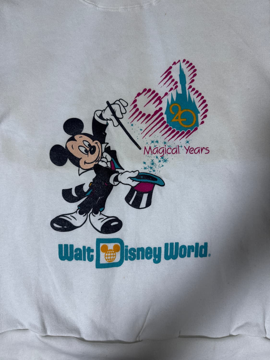 90s usa 디즈니 20주년 기념 미키마우스 맨투맨 상품이미지3