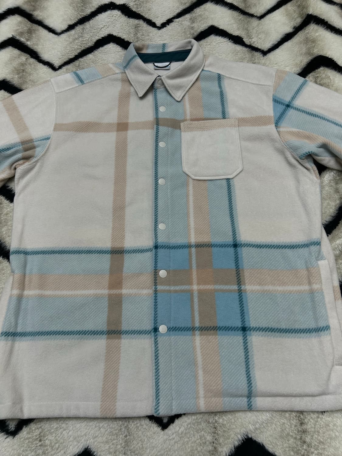 [2Xl]컬럼비아 플리스 체크 셔츠 자켓 상품이미지3