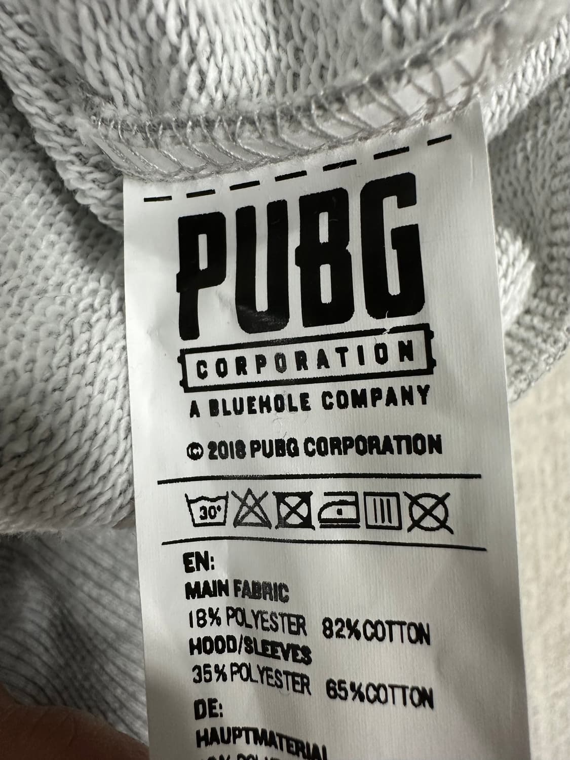 (미착용) PUBG 펍지 후드 집업 상품이미지7