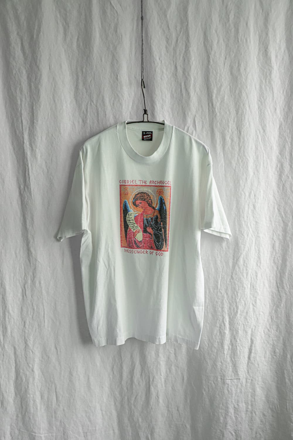 빈티지 90‘s 가브리엘 대천사 아트 티셔츠 XL 상품이미지9