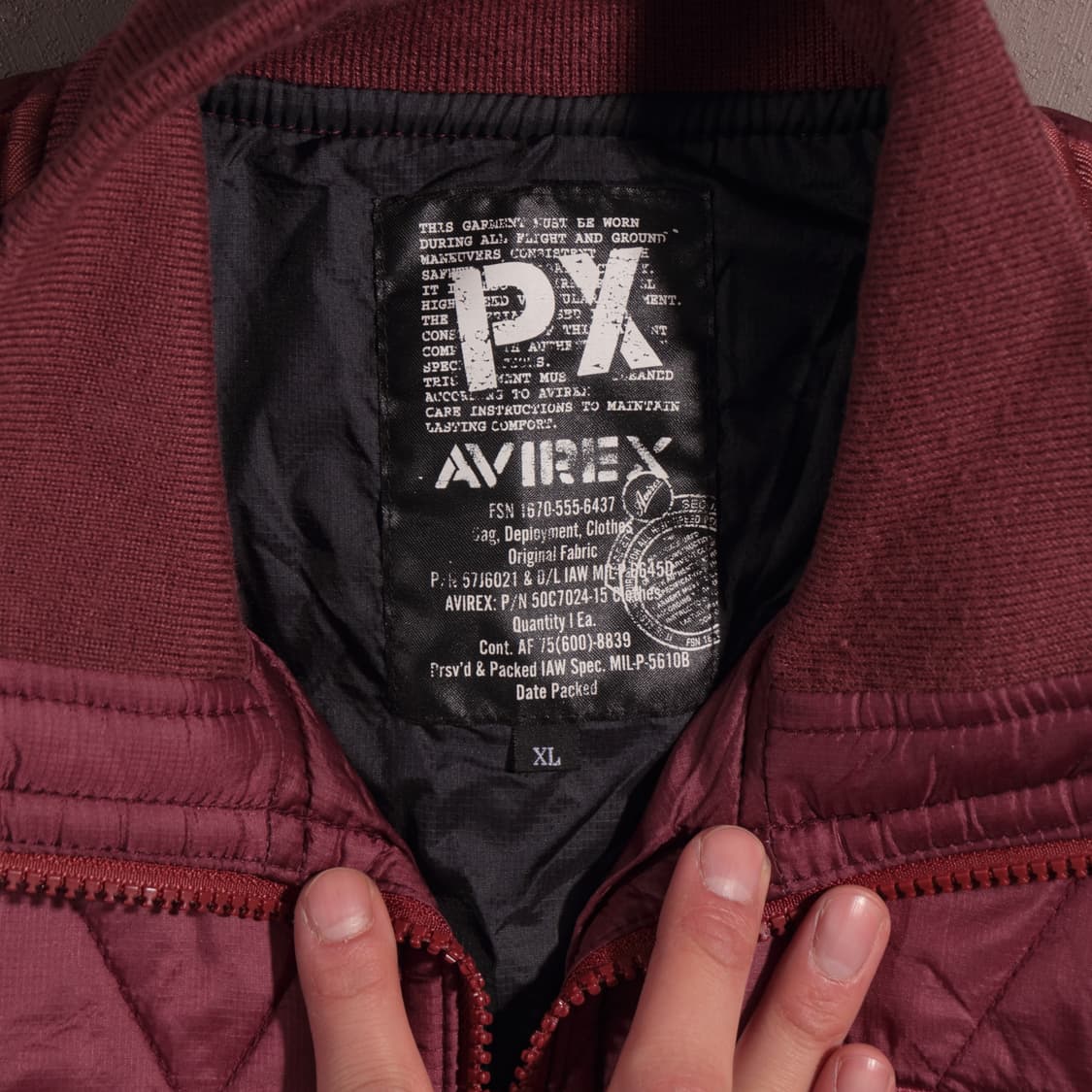 아비렉스 재팬 퀄팅자켓 상품이미지3