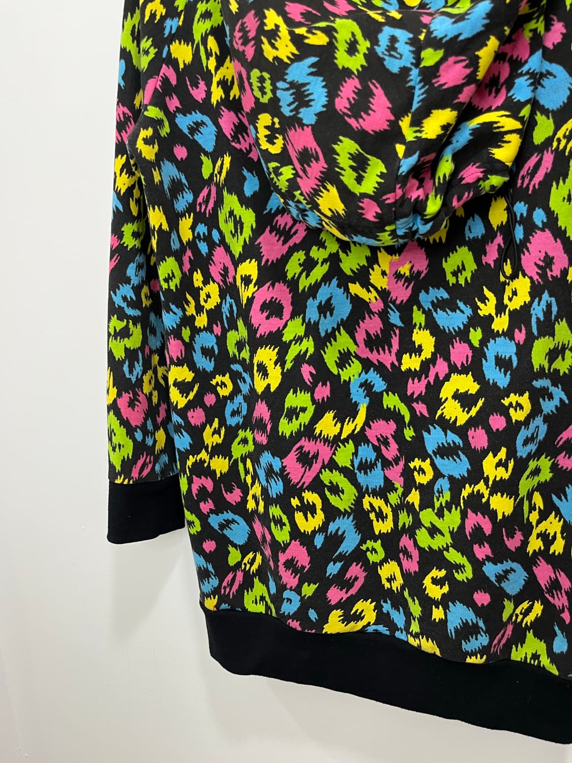 Y2k 갸루 레오파드 호피 넥워머 롱후드집업 상품이미지9