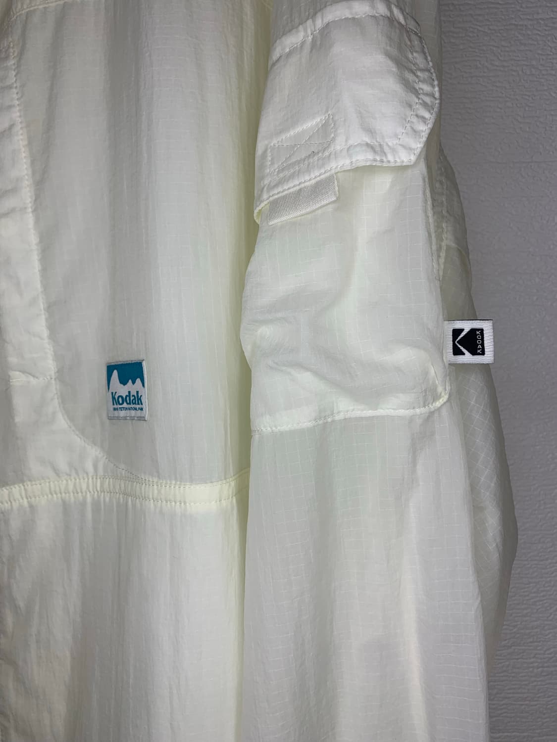 코닥 화이트 바람막이 자켓 상품이미지4
