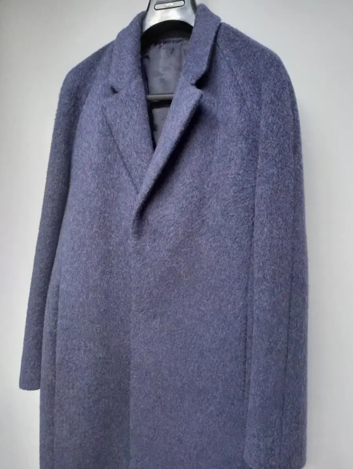 시스템옴므 양모 모헤어 롱 코트 100 상품이미지4
