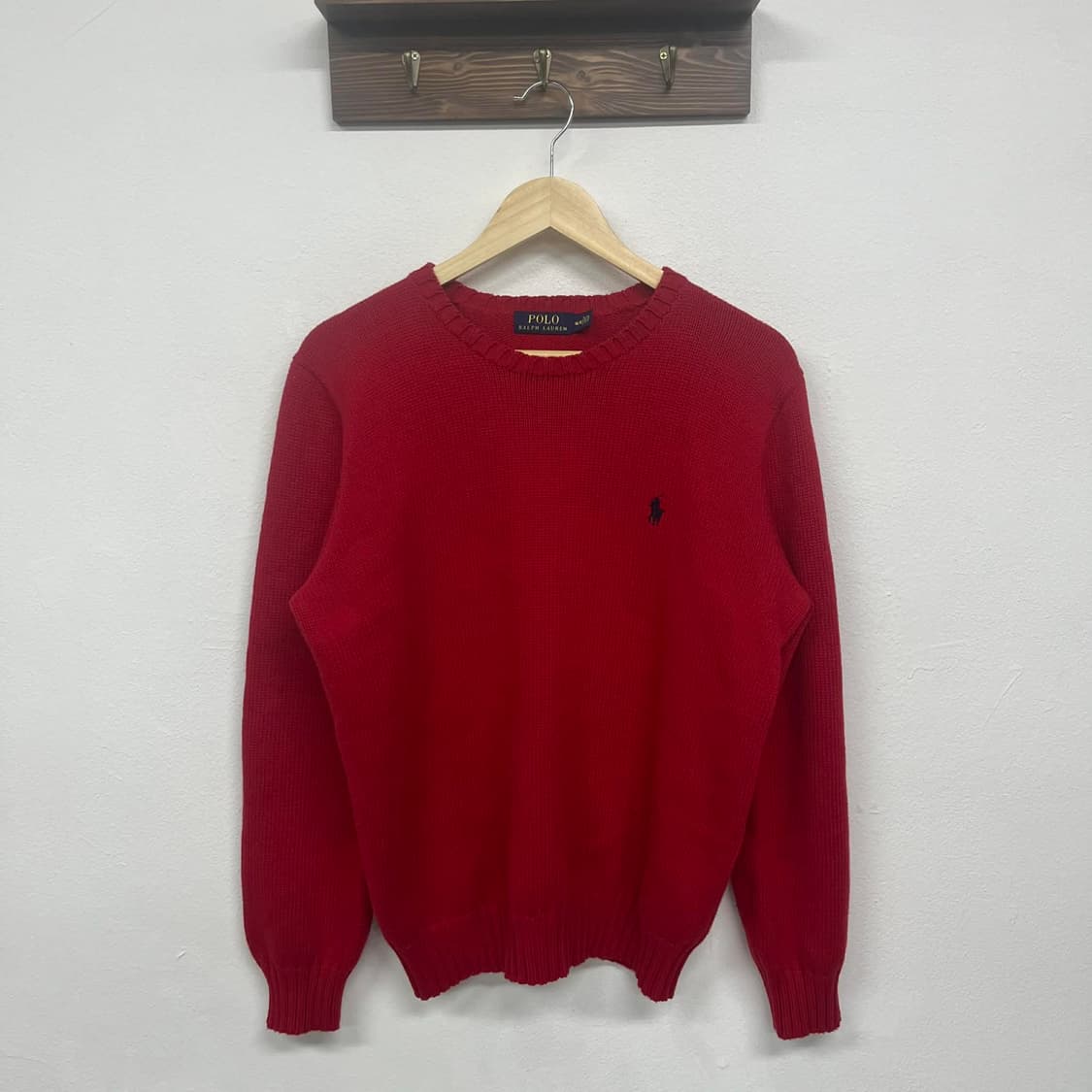 폴로 랄프로렌 신형 라벨 코튼 크루넥 니트(M) 상품이미지5