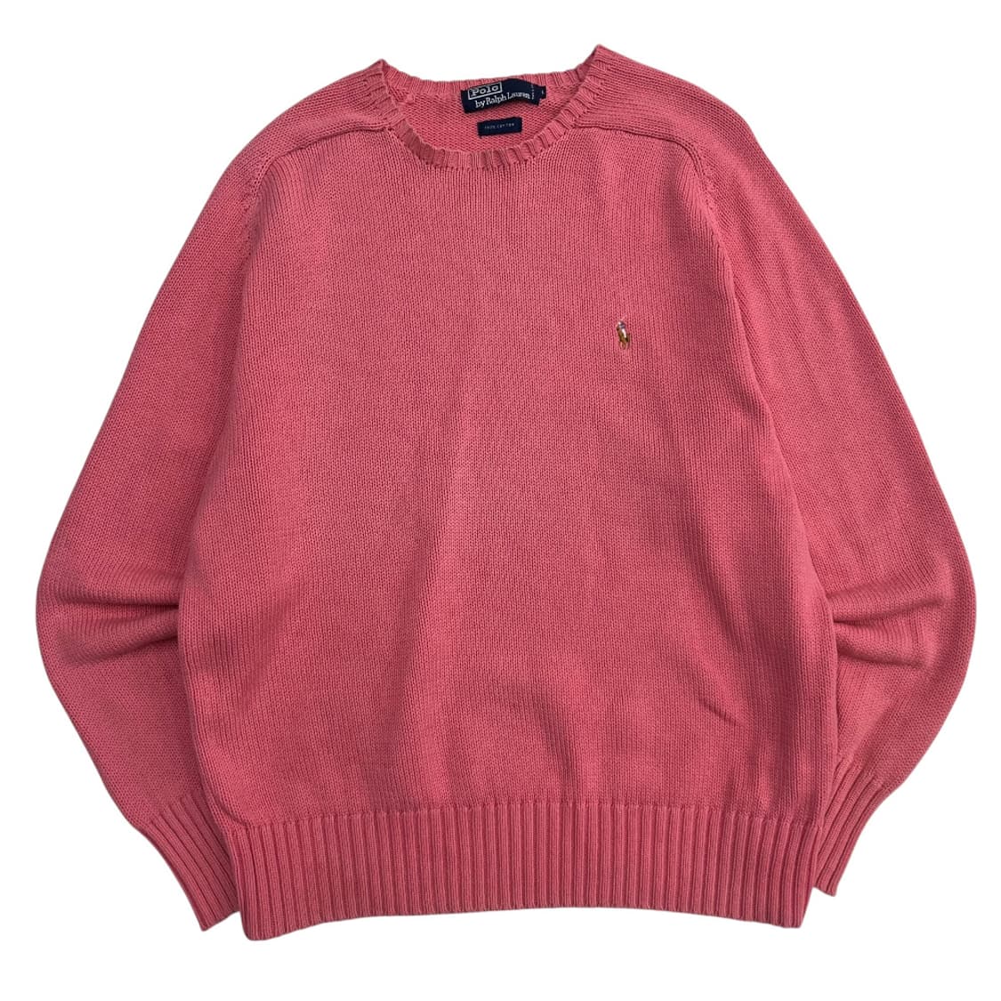 폴로 랄프로렌 90's 옥스포드 딸기우유맛 니트 L 상품이미지2