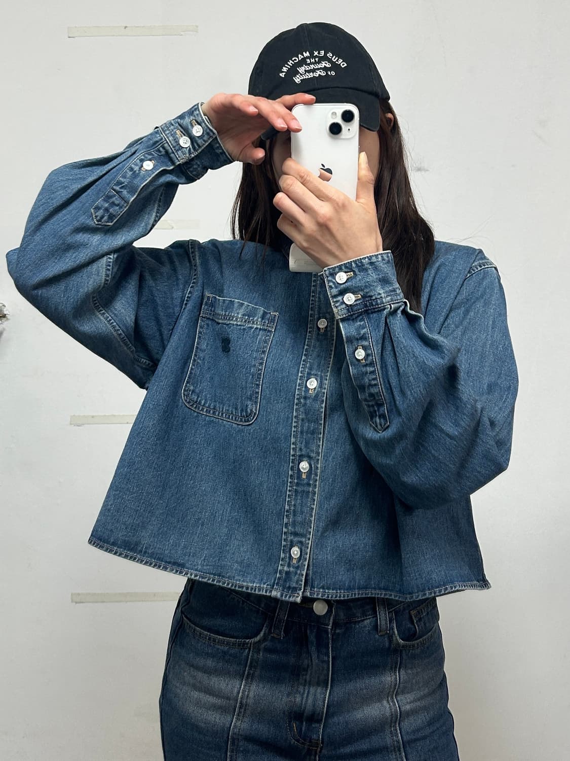 정품 셀린느 데님 셔츠 상품이미지1