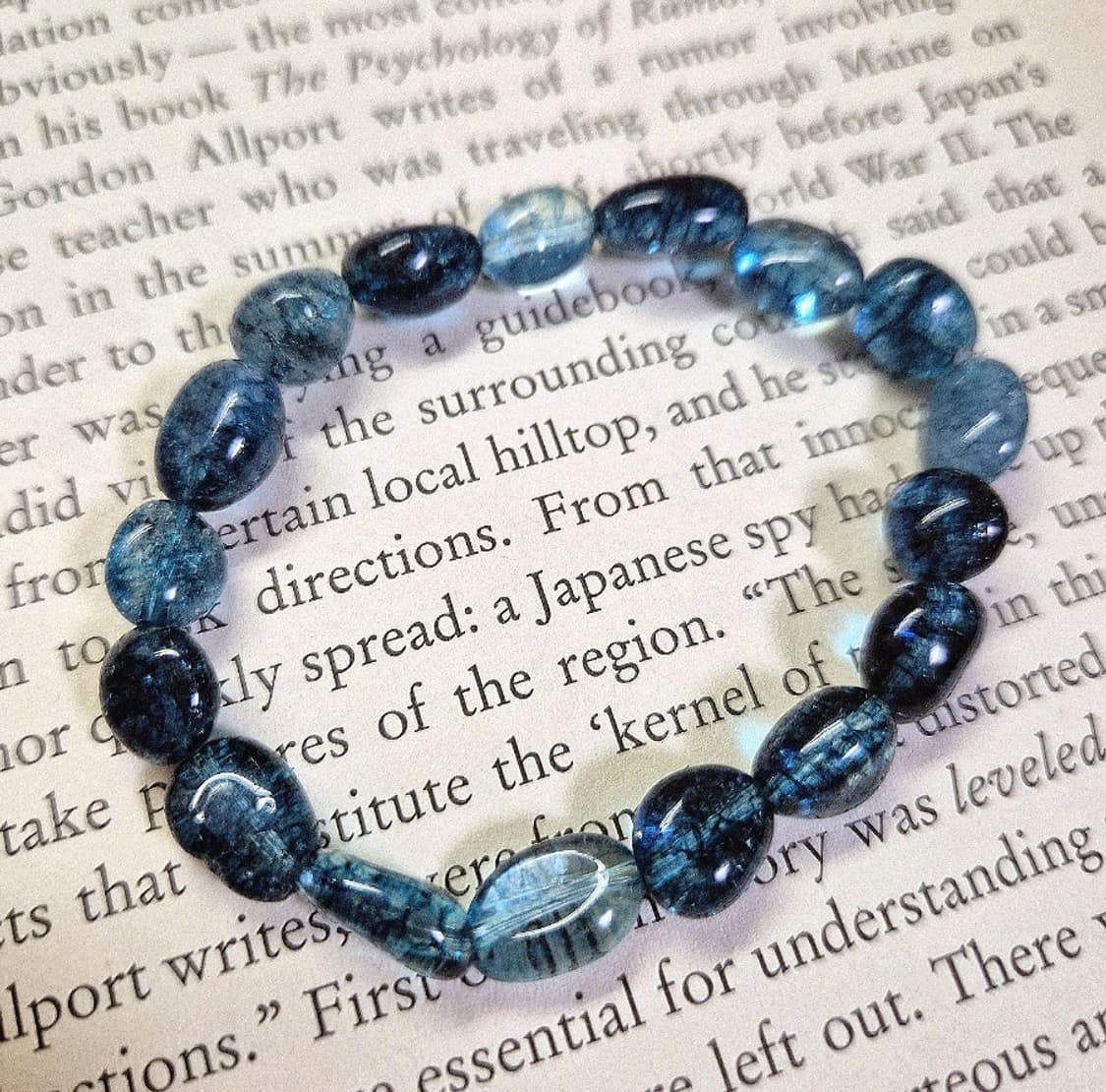 핸드메이드 )블루 토파즈 원석 팔찌 상품이미지4