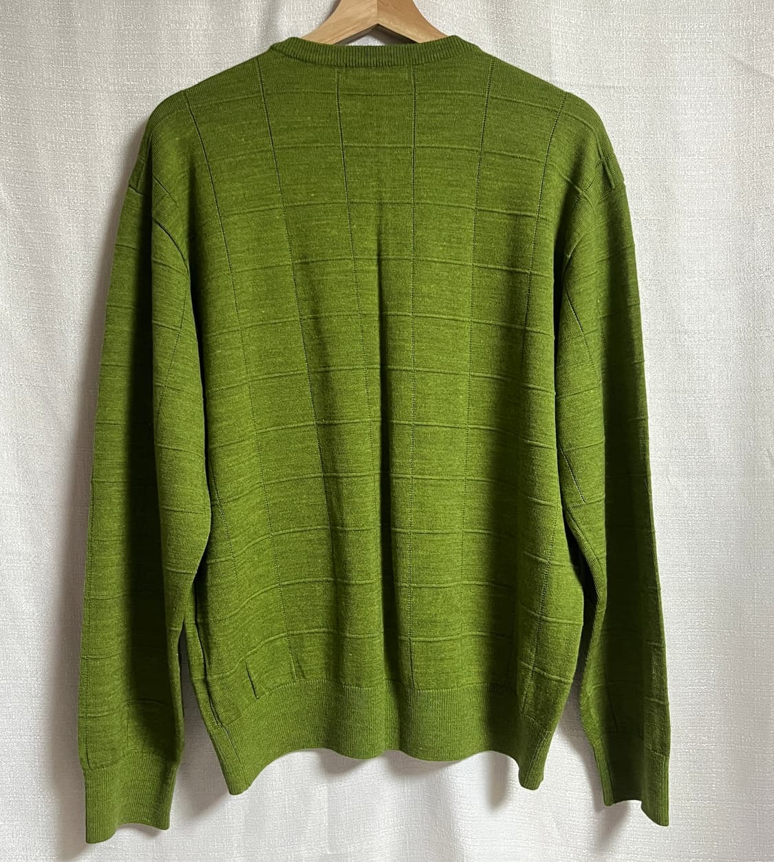 공용 발렌시아가 그린 체크 패턴 모니트 스웨터 105 상품이미지7