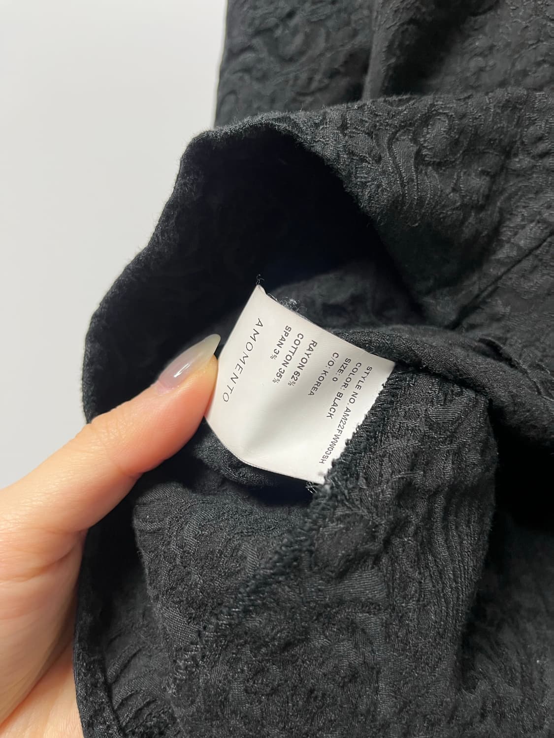 아모멘토 자카드 슬림 셔츠 상품이미지5