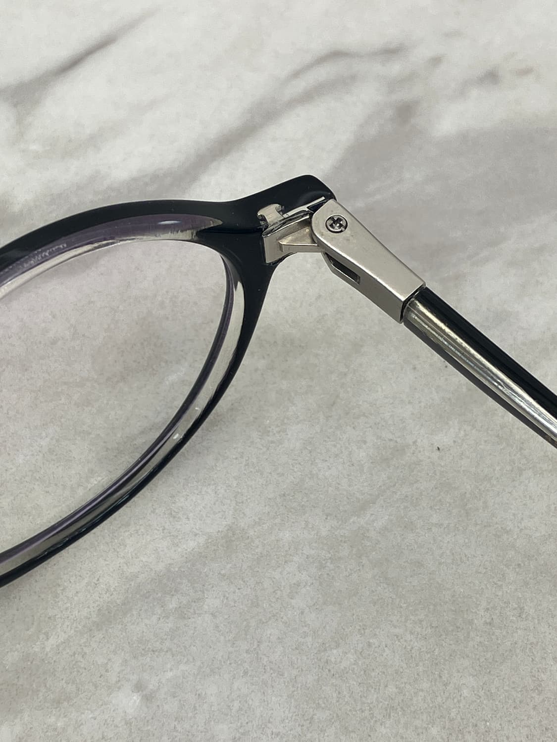 마츠다 MATSUDA 블랙클리어 오벌 뿔테 안경 상품이미지3