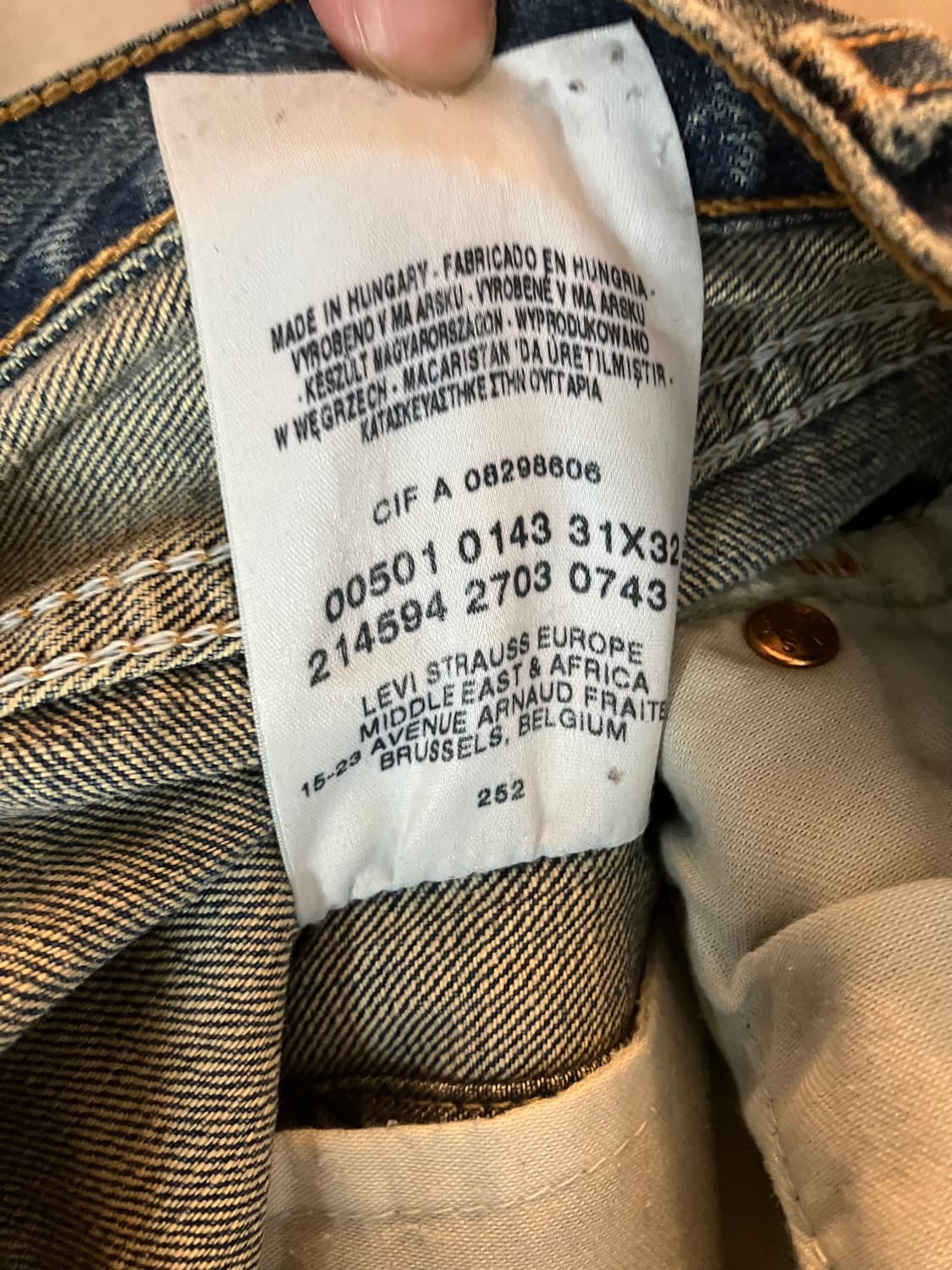 빈티지 리바이스 리메이크 데님팬츠 언더커버맛 상품이미지6